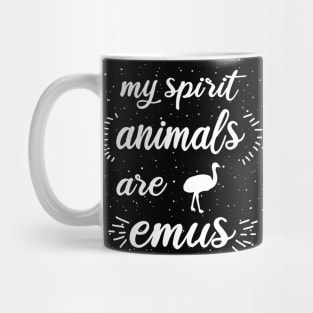 Emu spirit animal ratite design rhea ostrich Mug